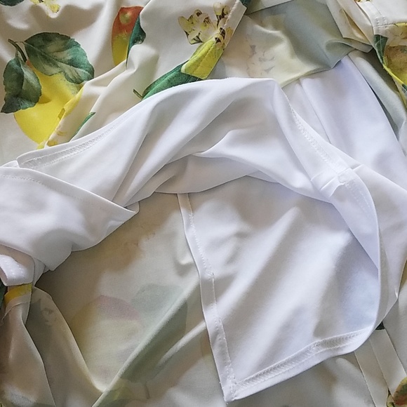 Retro Lemon-Lime Maxi Dress..Chetta B - Picture 5 of 6